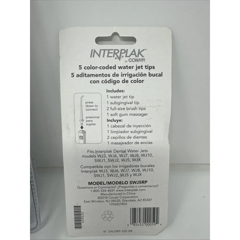 Interplak by Conair Opticlean Power Plaque Remover Rechargeable RTGX NEW + Tips